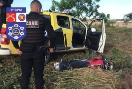 Polícia recupera moto roubada nas proximidades do Vale do Perucaba
