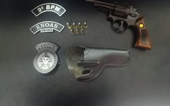 Arma apreendida no Sertão