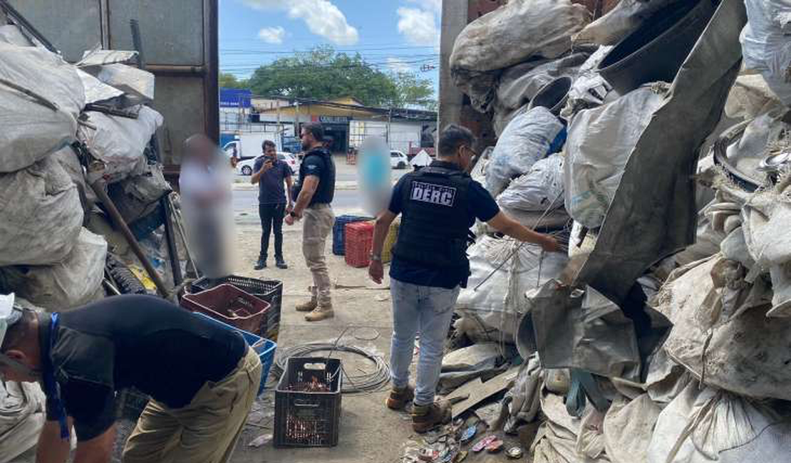 Operação Curto-Circuito 4 prende dono de ferro-velho por receptação em Maceió