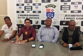Operação conjunta prende oito acusados de homicídios e tráfico de drogas em Arapiraca e Maceió
