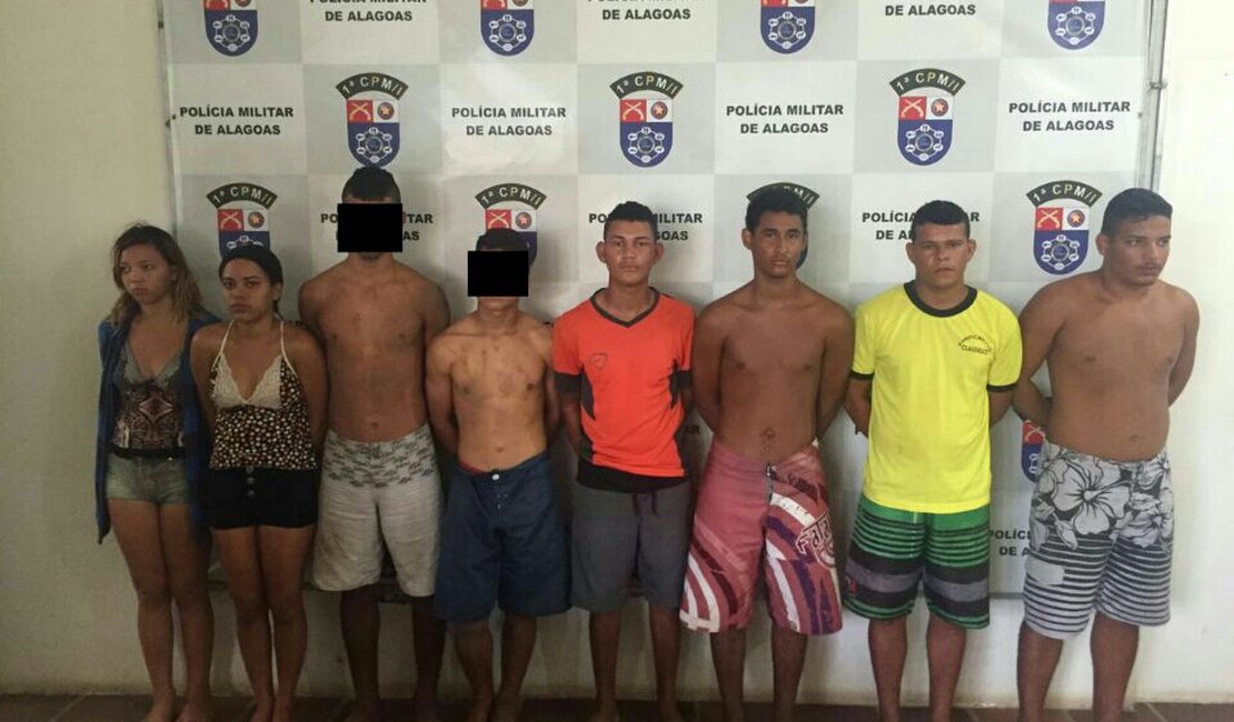 Oito suspeitos de tráfico de drogas são detidos em Jequiá da Praia