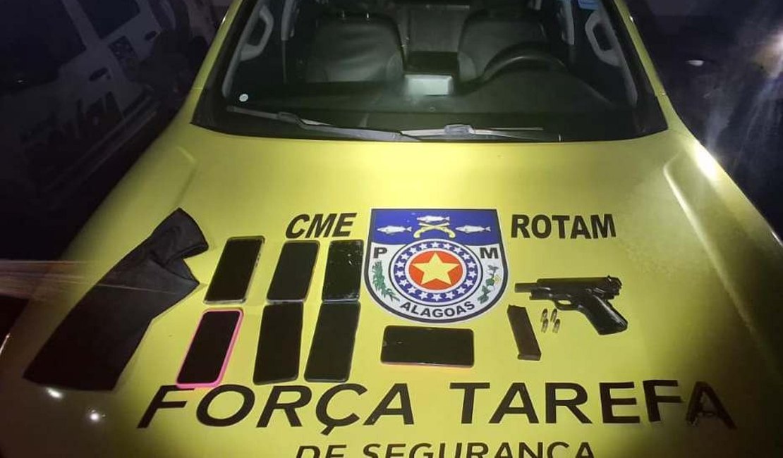 PM desarticula grupo envolvido em roubos na Região Metropolitana de Maceió