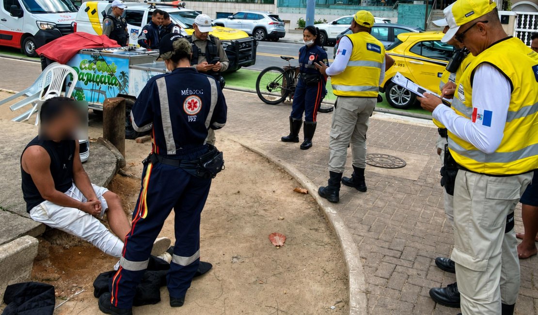 Ronda no Bairro prende motociclista embriagado após atropelamento em Maceió