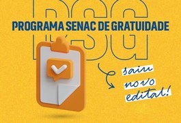 Senac AL abre mais de 500 vagas em cursos gratuitos em Arapiraca, Palmeira e Maceió