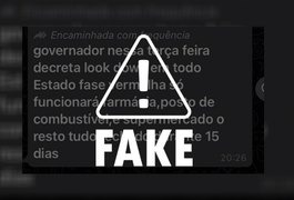 Informação sobre lockdown em Alagoas é falsa, esclarece governador