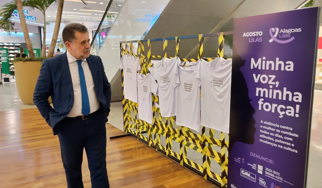 MPAL chama atenção para “Agosto Lilás” e enfrentamento da violência contra a mulher com exposições em dois shoppings de Maceió
