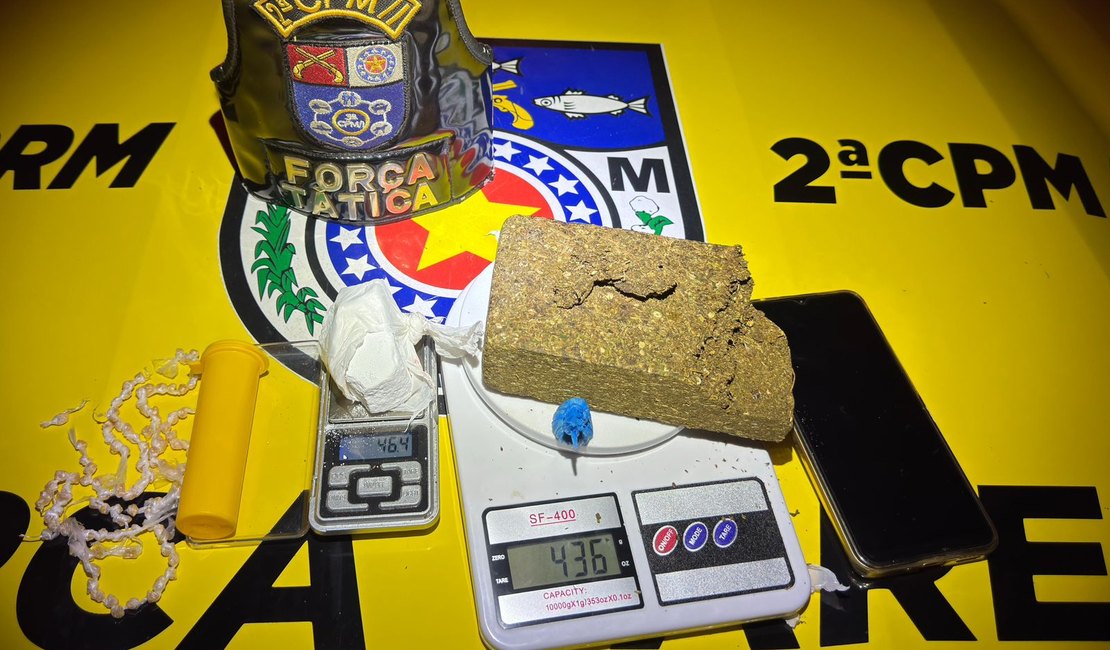 Força Tática da 2ª Cia Prende Homem por Tráfico de Drogas em Ipioca