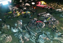 Polícia Militar localiza 'cemitério de veículos' em Girau do Ponciano