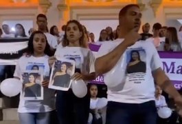 Familiares e amigos de jovem que morreu em acidente na AL-115, em Igaci, protestam e pedem justiça