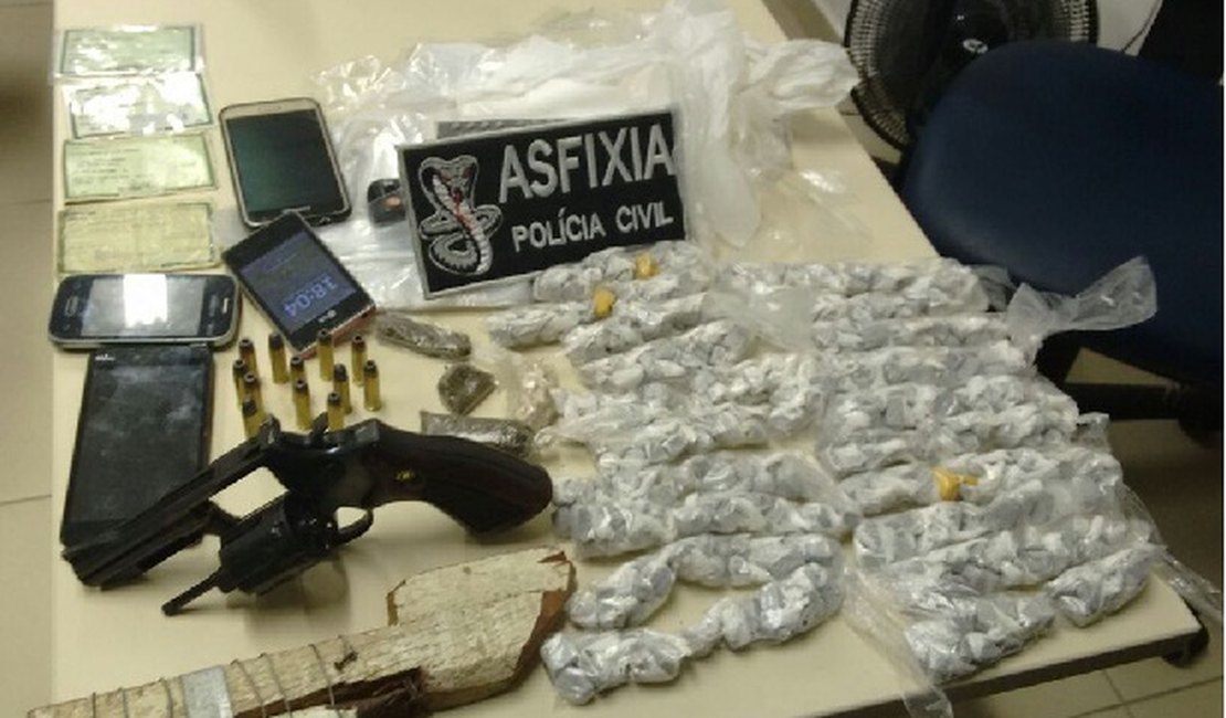Seis suspeitos de tráfico de drogas e posse ilegal são presos em Murici