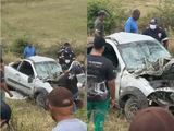 Motorista escapa com ferimentos leves após carro capotar e cair em ribanceira na AL-220