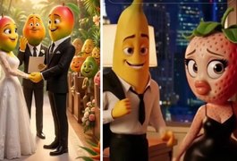 Frutas geradas por IA vivem novelas de traição e drama no TikTok