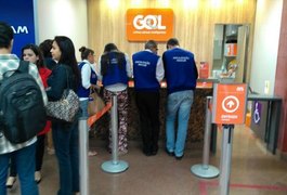 Procon/AL fiscaliza pesagem de bagagens no Aeroporto Zumbi dos Palmares