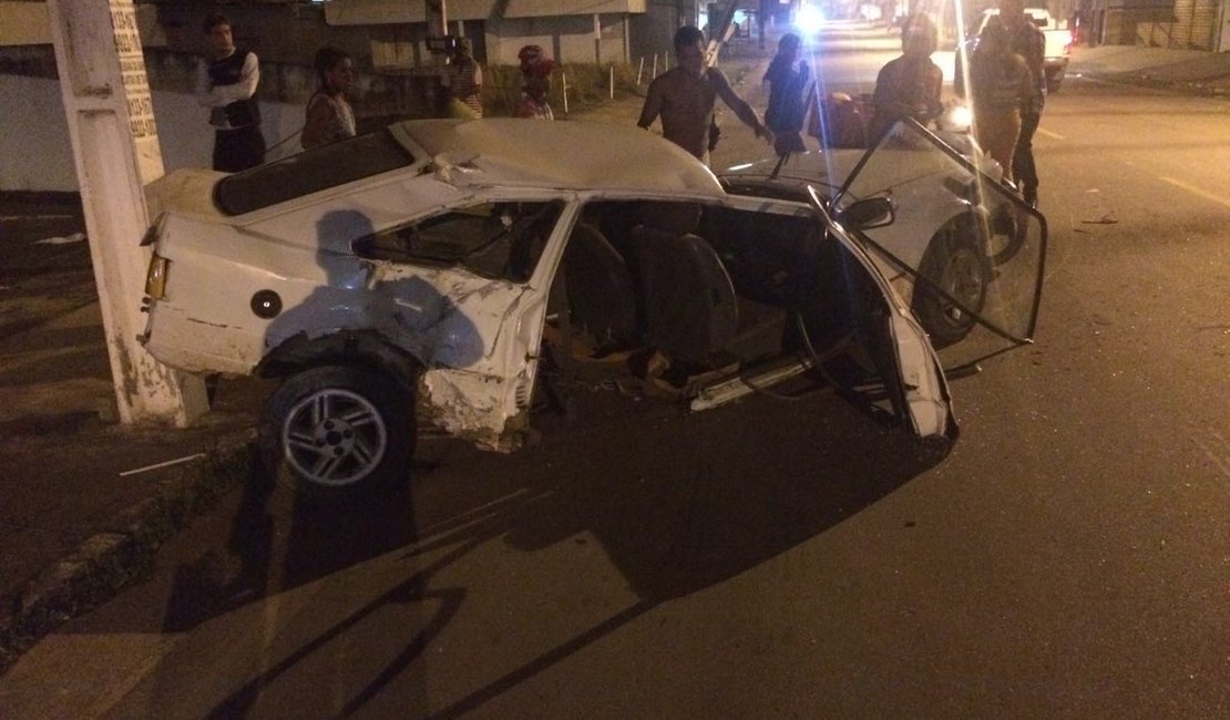 Grave acidente deixa quatro pessoas feridas em Arapiraca