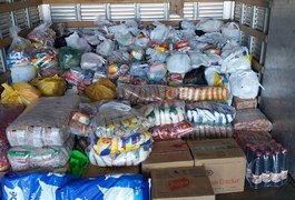 Militares de São Miguel dos Campos doam mais de 100 cestas para PMs do RN