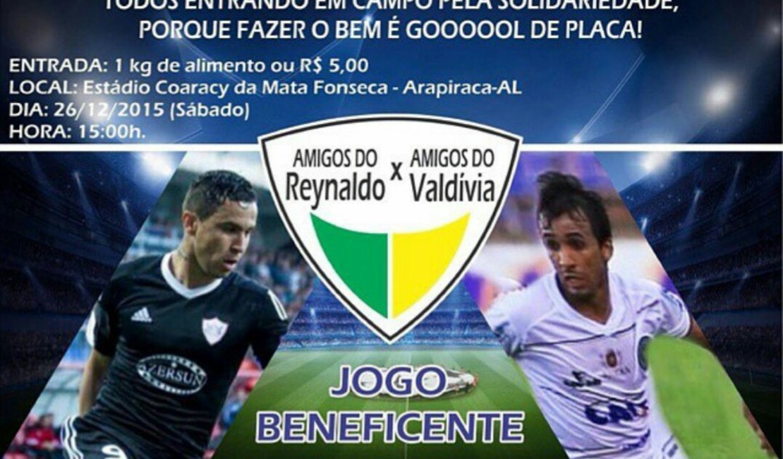 Amigos do Reynaldo x Amigos do Valdívia jogo beneficente será dia 26/12