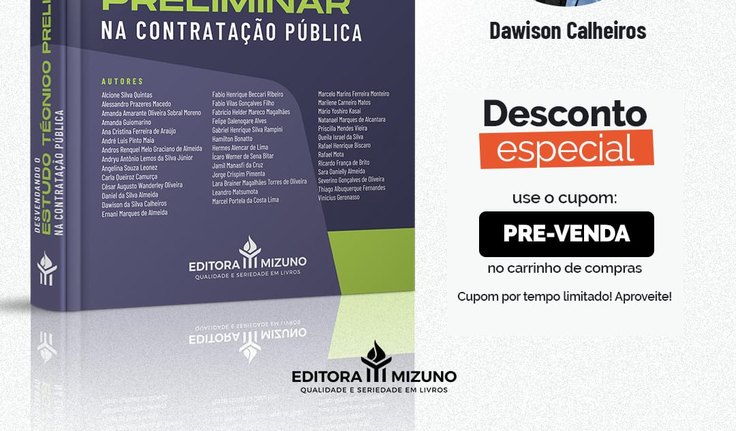 Professor Dawison Calheiros lança livro sobre Contratação Pública