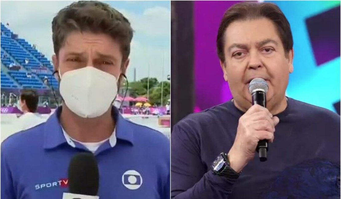 Ao vivo na Globo, repórter comete gafe e chama ‘Domingão do Faustão’ durante Olimpíada