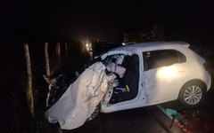 Grave acidente em Lagoa da Canoa