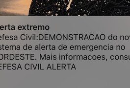 Alerta da Defesa Civil é acionado em celulares de Alagoas