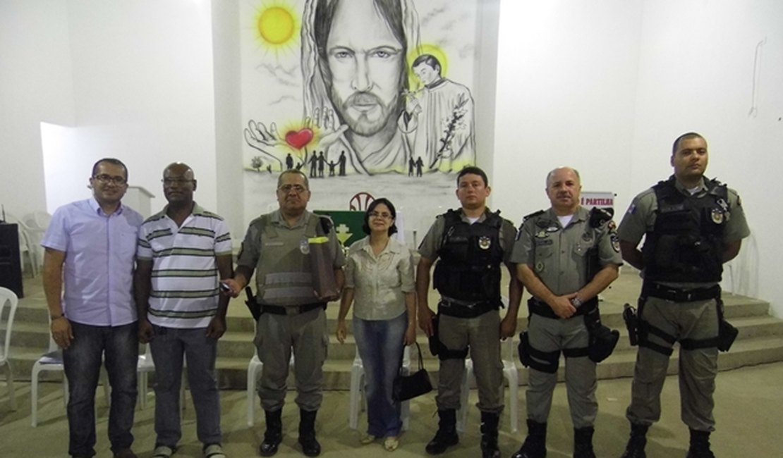 3º BPM discute questões de segurança em igreja do Bairro São Luiz, em Arapiraca