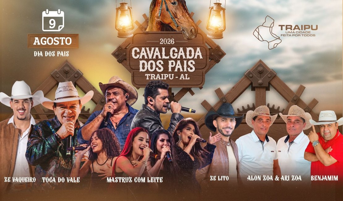 Prefeitura de Traipu anuncia atrações da Cavalgada dos Pais 2026