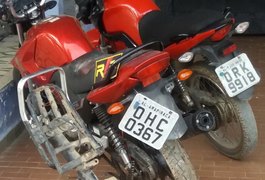 Radiopatrulha recupera duas motos roubadas em Arapiraca