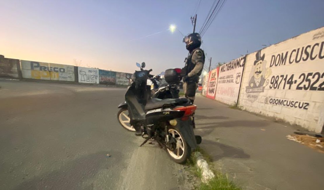 Águias do BPTran recuperam motocicleta com queixa de roubo na Nova Satuba