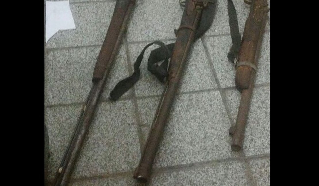Operação apreende armas de fogo na região Norte de Alagoas