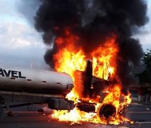 Vídeo: Acidente entre caminhão-pipa e moto deixa motociclista morto em Olivença