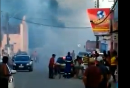 VÍDEO. Explosão de fogos de artifício em barraca no Pilar deixa uma pessoa ferida