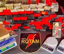 Polícia Militar apreendeu mais de 1,5 tonelada de drogas e 1.400 armas em 2024, em Alagoas