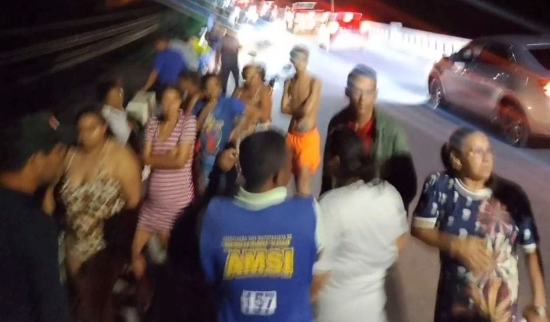 Mulheres são atropeladas e uma cai de ponte de 40 metros, na BR-316, em Santana do Ipanema
