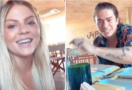 Whindersson Nunes e Luísa Sonza curtem férias em resort de AL