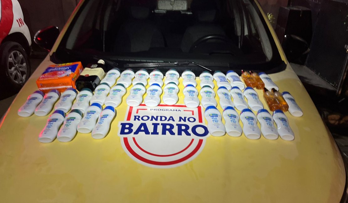 Mulher é presa por furto em supermercado no bairro do Poço, em Maceió