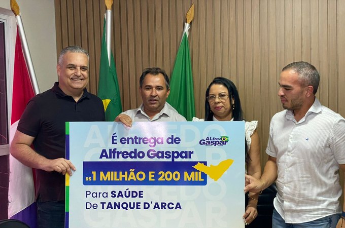 Alfredo Gaspar entrega emenda de R$ 1.235.000,00 para a saúde em Tanque D’Arca