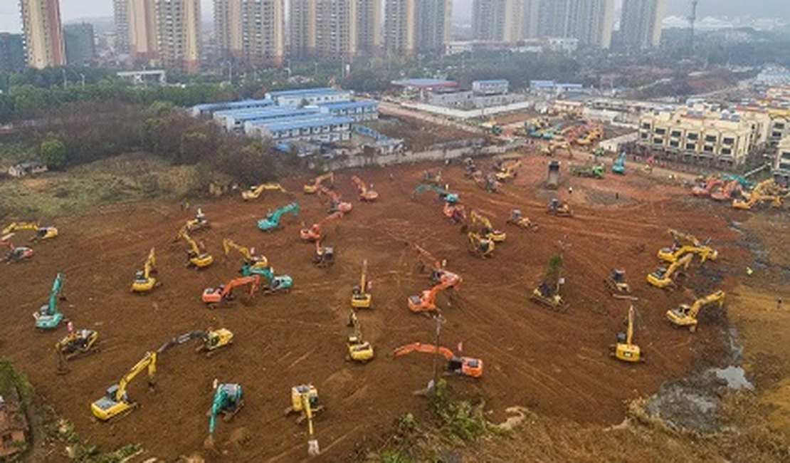 China constrói hospital em 6 dias para tratar vítimas de coronavírus