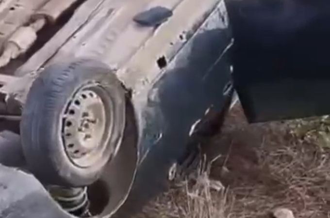 Motorista perde controle de carro e veículo capota na AL-220, em Batalha