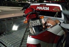 Moto roubada em Arapiraca é recuperada pela polícia em Maceió