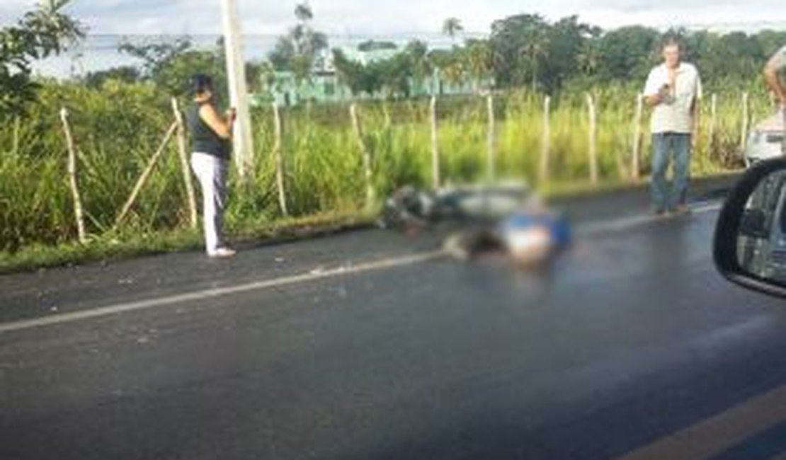 Motociclista tem cabeça esfacelada em colisão com carreta em Satuba