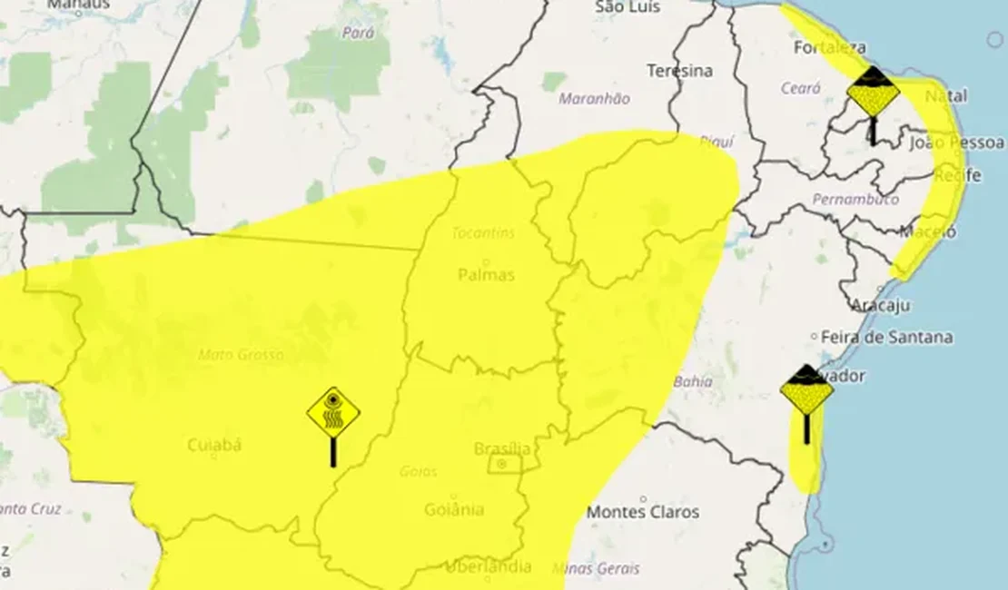 Inmet emite novo alerta de chuvas para municípios alagoanos