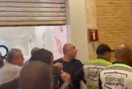 Vídeo. Marcos Braz, vice do Flamengo, briga com torcedor em shopping no Rio de Janeiro