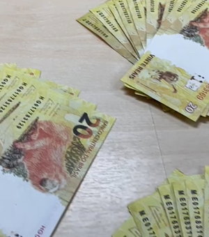 VÍDEO. Polícia Federal prende homem com dinheiro falsificado em Arapiraca
