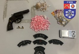 Suspeito de tráfico é preso com crack e cocaína em Arapiraca