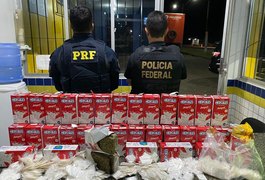 Mulher é presa com mais de 28 kg de drogas em ônibus de SP com destino a Maceió