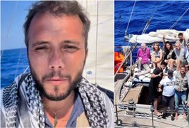 Barco com ativista brasileiro que tentava romper bloqueio a Gaza chega a Israel