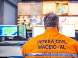 Defesa Civil de Maceió alerta para possibilidade de chuvas significativas na sexta-feira (17)