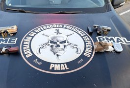 BOPE intercepta veículo na BR-101 e apreende armas e drogas que seriam levadas para Arapiraca