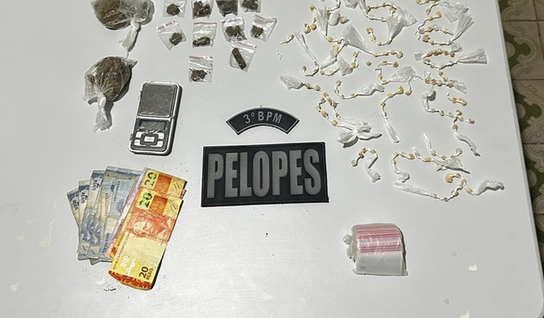Jovem de 18 anos é presa por tráfico de drogas no Residencial Agreste