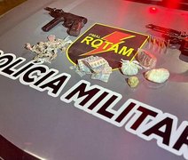 Seis armas de fogo, munições e drogas são apreendidas pela PM em Maceió e Arapiraca